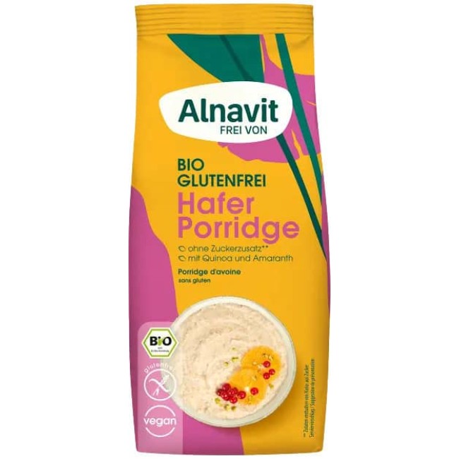 Porridge de ovaz fara gluten bio 300g Alnavit